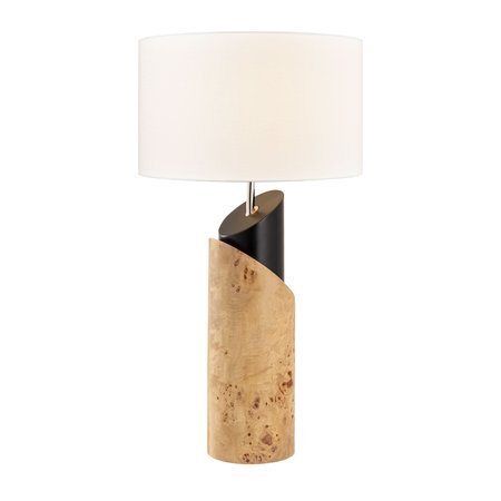 ELK SIGNATURE Kincaid 29.5'' High 1-Light Table Lamp, Natural Burl H0809-11134